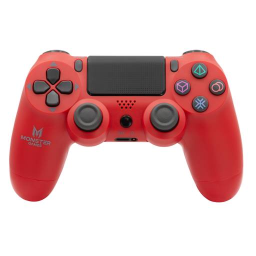 JOYSTICK INALÁMBRICO PS4 BLUETOOTH ROJO MONSTER